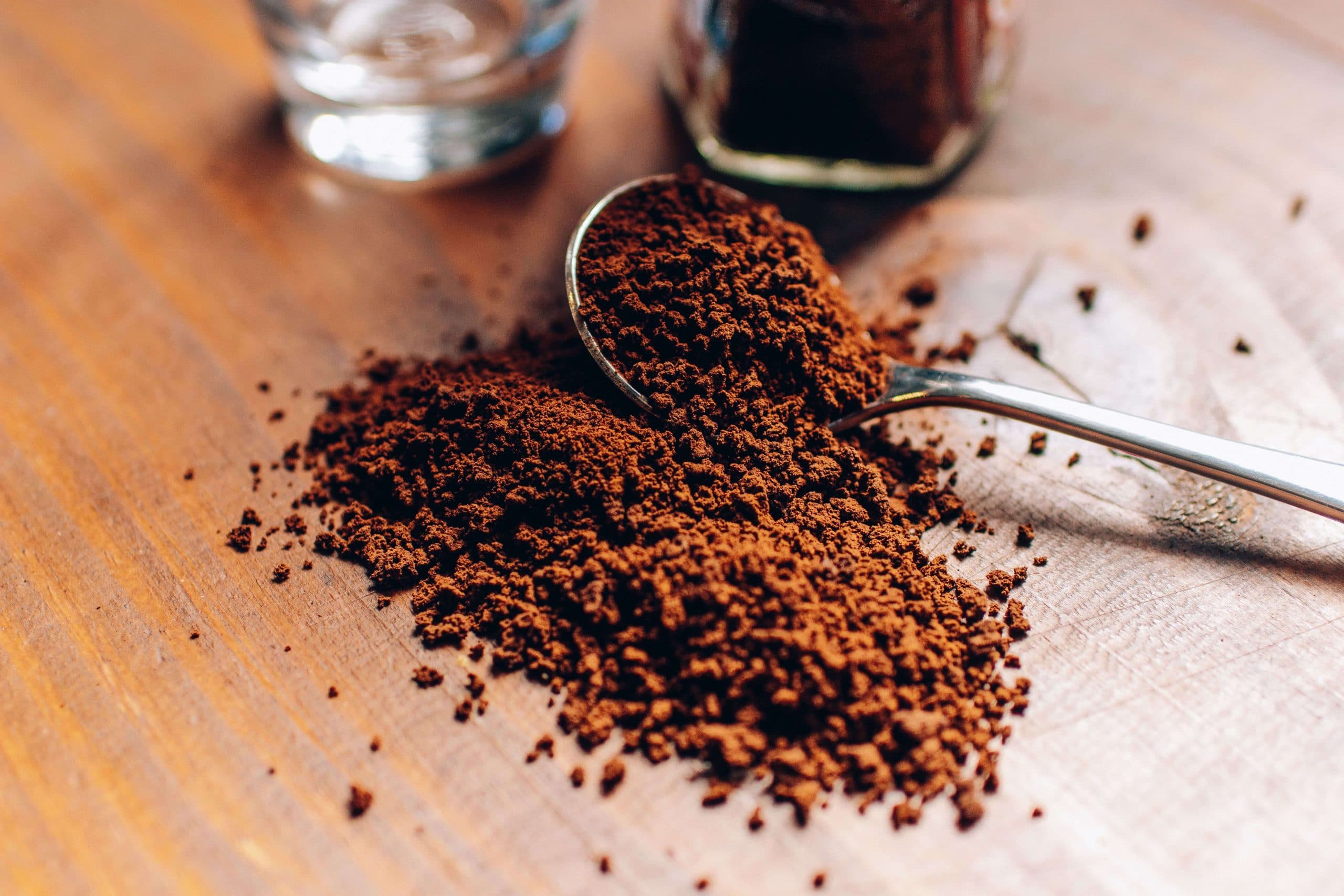 Colher com pó de café